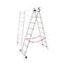 AWTOOLS DRABINA ALUMINIOWA BASIC 3x8 STOPNI 150KG - 7