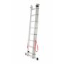 AWTOOLS DRABINA ALUMINIOWA BASIC 3x8 STOPNI 150KG - 9