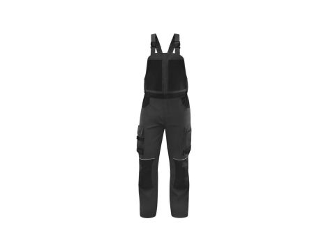 Ogrodniczki robocze MACH 5 z bawełny/poliestru M5SA3, kolor: szaro-czarny, rozmiar: 4XL / M5SA3GN4X