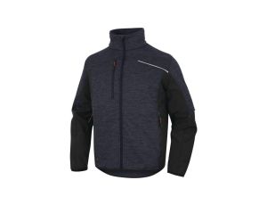 Bluza polar poliester/poliamid NAGOYA2, kolor: granatowo-czarny, rozmiar: XL / NAGO2MNXG
