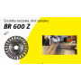 K.SZCZOTKA TARCZOWA 125mm M14 BR600Z DRUT SKRĘCANY - 2