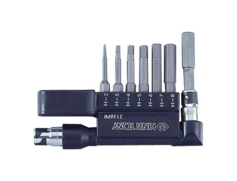 KT ZESTAW BITÓW 1/4" Z ADAPTEREM KĄTOWYM 7szt.