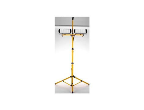 Projektor LED 2x65W na statywie żółty modułowy 2x6500lm 6400K GW-0035