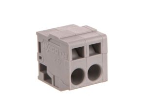 Listwa zaciskowa do płytek drukowanych 2-biegunowa szara raster 5mm 739-102 /100szt./