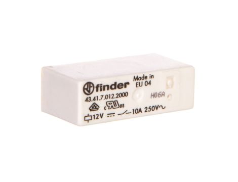 Przekaźnik miniaturowy 1P 10A 12V DC, styk AgCdO, zacisk PCB 43.41.7.012.2000