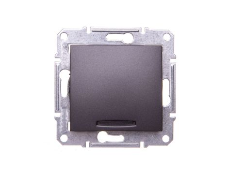 SEDNA Łącznik jednobiegunowy 10AX z podświetleniem LED grafitowy SDN1400170