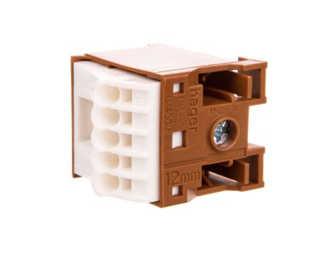 Blok samozacisków 63A QC brązowy 6 przyłączy 33x30x30mm KN06P