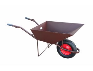 AW TACZKA BUDOWLANA 85L/2,0mm BRĄZ+OSŁONA KOŁA /GŁĘBOKA