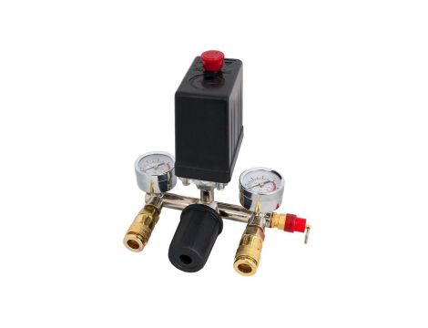 REDUKTOR+WŁĄCZNIK CIŚNIENIOWY+2 ZŁĄCZA 230V 8BAR