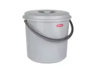 CURVER WIADRO 10L Z POKRYWKĄ SZARE