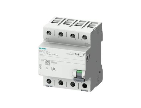 Wyłącznik różnicowoprądowy eMobility 3P+N 63A 30mA 6mA DC Typ A 400V SENTRON 5SV3346-6KK60