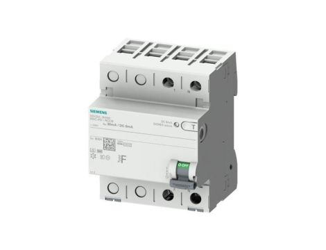 Wyłącznik różnicowoprądowy eMobility 1P+N 40A 30mA 6mA DC Typ F 230V SENTRON 5SV3324-3KK60