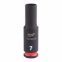MILWAUKEE NASADKA UDAROWA DŁUGA 1/4"  7mm SHOCKWAVE - 2