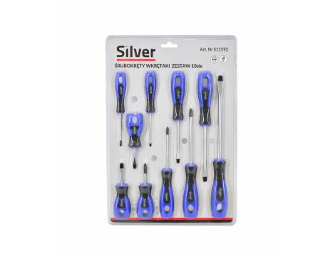 WKRĘTAKI  10szt. /SILVER