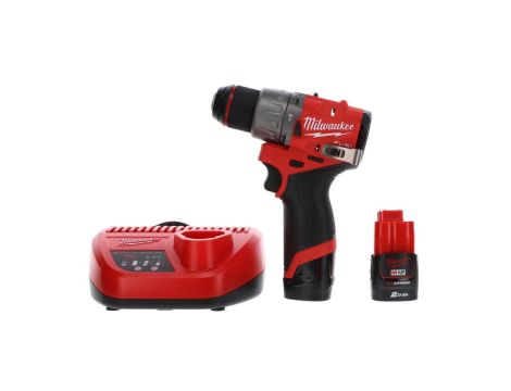 Wiertarko-wkrętarka udarowa 12V 2.0 Ah FUEL M12 walizka, ładowarka i 2x akumulator FPD2-202X 4933479868