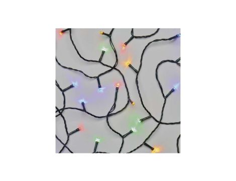 Lampki choinkowe 120LED 12m multikolor, zielony przewód, 8 programów, IP44 D4AM08