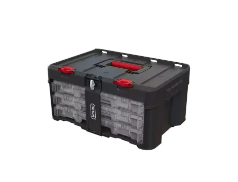 KETER SKRZYNKA 3 ORGANIZERAMI STACK`N`ROLL