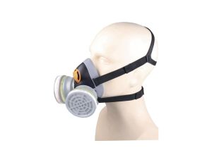 Półmaska z pp z termoplastyczną osłoną M6400 JUPITER, kolor: czarno-szary, rozmiar: M/L / M6400EGT