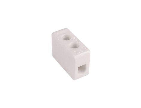 Złączka gwintowa porcelanowa szkliwiona 2,5 mm 1 tor biała CPO 1-2.5 80015516 /20szt./