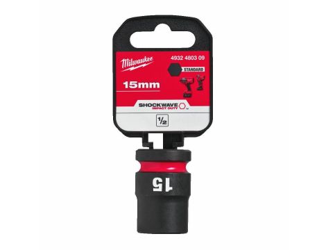 MILWAUKEE NASADKA UDAROWA 1/2" 15mm KRÓTKA