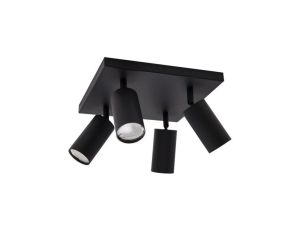 Lampa sufitowa listwa plafon naynkowy regulowane tuby MANAM 4D black 4xGU10 03766 STRUHM