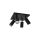 Lampa sufitowa listwa plafon naynkowy regulowane tuby MANAM 4D black 4xGU10 03766 STRUHM