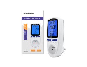 Qoltec Watomierz Licznik zużycia energii PM0626 3680W 16A LCD