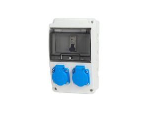 Rozdzielnica budowlana 5M 2xX230V + zabepieczenie IP44 RSK002C001