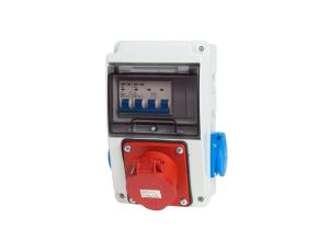 Rozdzielnica budowlana 5M 32A/4P 2x230V + zabezpieczenia RSK102C101/4