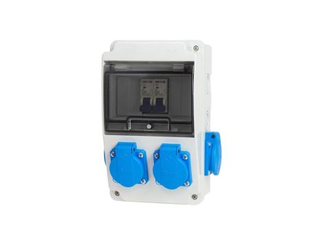 Rozdzielnica budowlana 5M 4x230V + zabezpieczenia IP44 RSK004C002