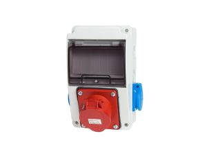 Rozdzielnica budowlana 5M 32A/4P 2x230V IP44 RSK102/4
