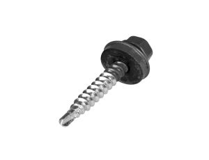 Wkręty farmerskie samowiercące do blachy i drewna z podkładką EPDM 4,8x35mm popielate 250szt