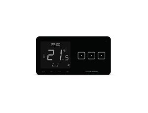 SINUM WSR-03P Regulator pokojowy + włącznik trójpolowy prawy kolor czarny