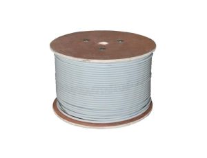 Kabel FTP kat.6A F/FTP 4x2x0,57 Dca jasnoszary LSOH Alantec 100m