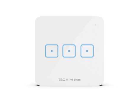 SINUM WS-03m Włącznik trójpolowy kolor biały