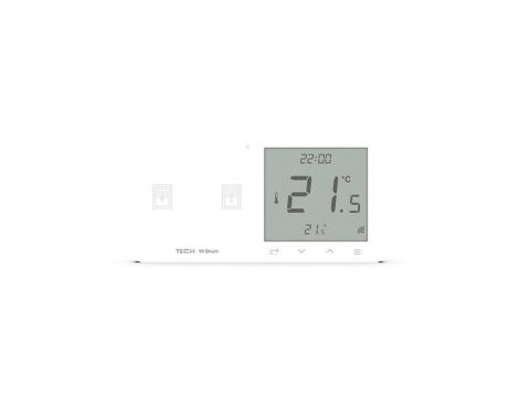 SINUM WZR-02L Regulator pokojowy + włącznik rolet lewy kolor biały