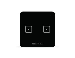 SINUM WS-02 Włącznik dwupolowy kolor czarny