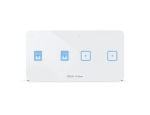 SINUM WSZ-22L Włącznik światła dwupolowy + włącznik rolet lewy kolor biały