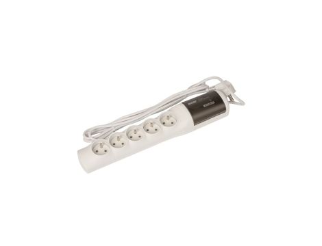 Przedłużacz przeciwprzepięciowy 5-gniazd z/u ACAR XP STANDARD 3m szary