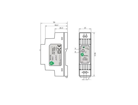 Zasilacz na szynę DIN 24V 15W