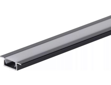 Profil led Basic Plus 2m czarny z osłoną czarną BL
