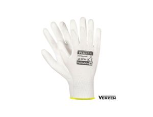 Rękawice Robocze POLIURETANOWE PU MECHANIKI. Bardzo Precyzyjne. BIAŁE. Rozmiar .9 - L