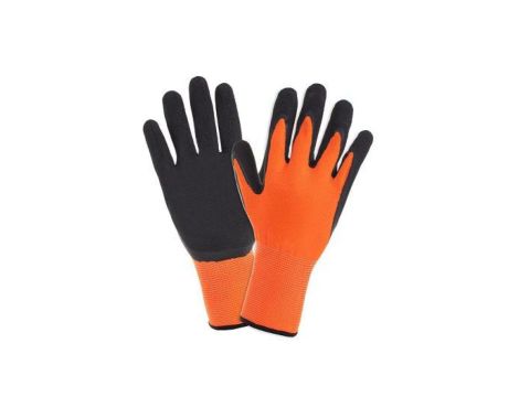 Rękawice Robocze Spieniony Lateks FOAM Sandy wykonane z poliestru, powlekane spienionym lateksem. Rozmiar 10 - XL