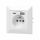 ORNO GNIAZDO POJEDYNCZE 2P+Z, USB-A + USB-C