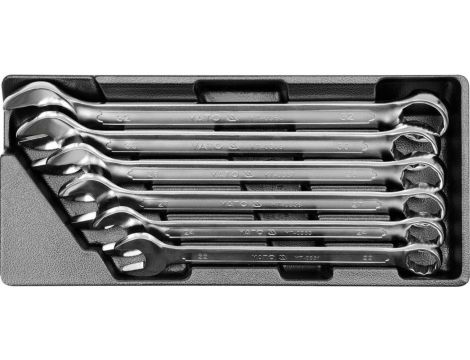 WKŁAD DO SZUFLADY KLUCZE PŁASKO-OCZKOWE 22- 32MM 6 CZĘŚCI