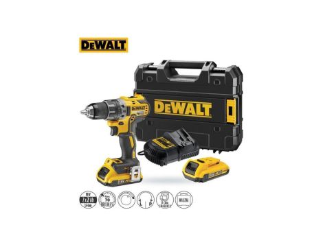 Akumulatorowa wiertarko-wkrętarka xr 18v 2*2.0ah