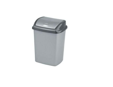 CURVER KOSZ UCHYLNY "DOMINIK" 25L   /SREBRNY/ GRAFITOWY