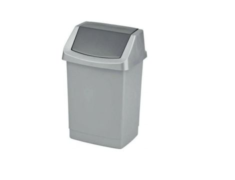 CURVER KOSZ UCHYLNY "CLICK-IT" 25L   /SREBRNY/ GRAFITOWY