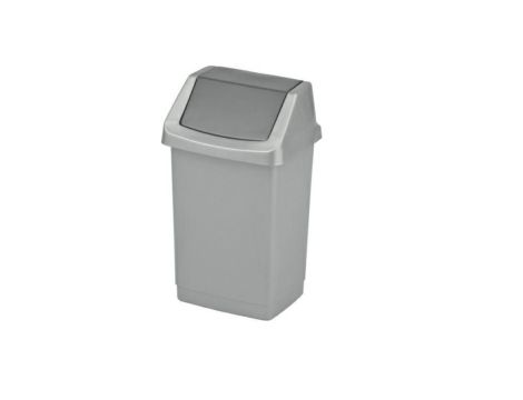 CURVER KOSZ UCHYLNY "CLICK-IT" 50L   /SREBRNY/ GRAFITOWY