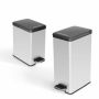 CURVER KOSZ NA ŚMIECI SLIM BIN 40L   /IML METALIZOWANY - 2